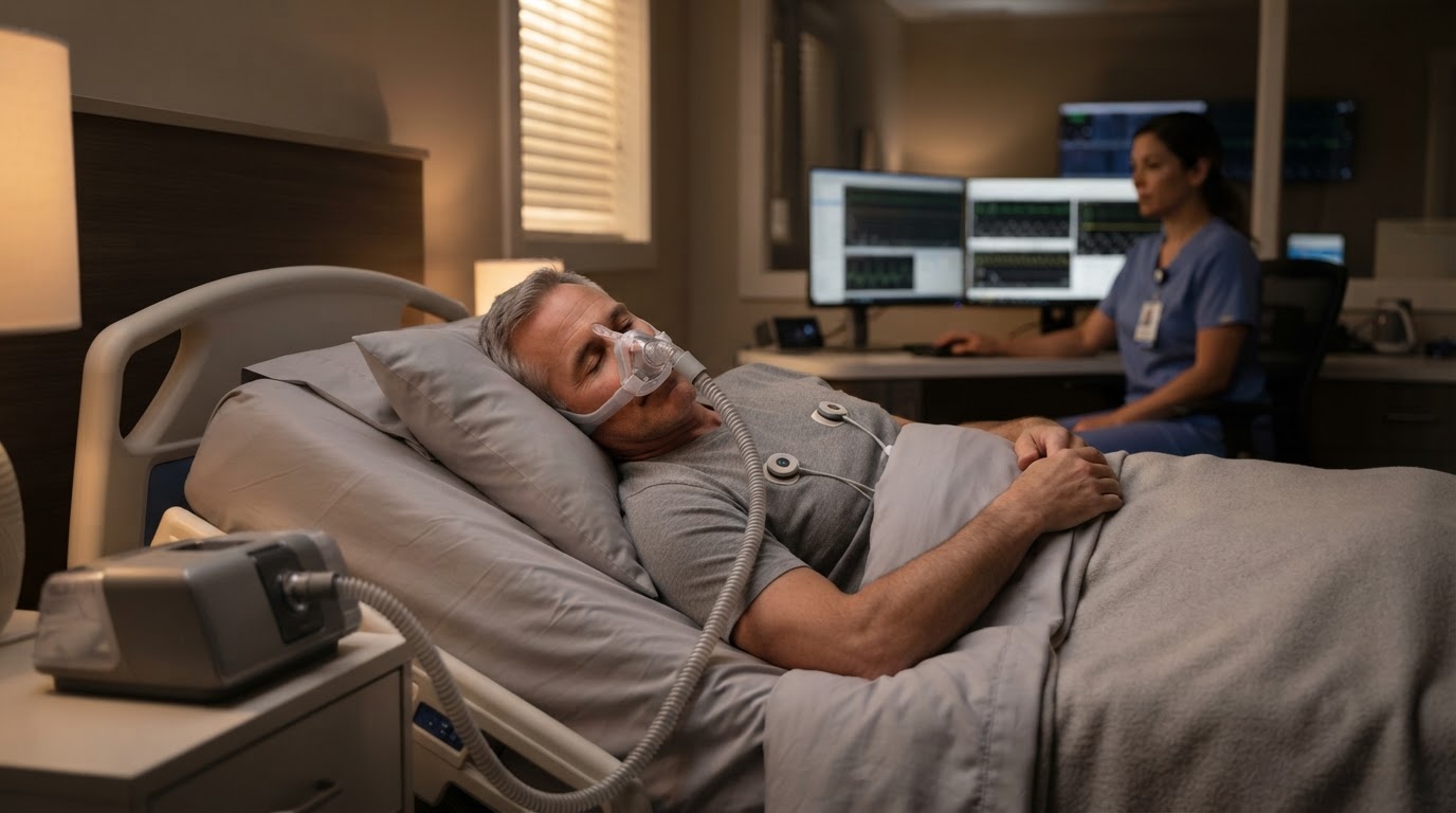CPAP liečba spánkového apnoe počas spánku