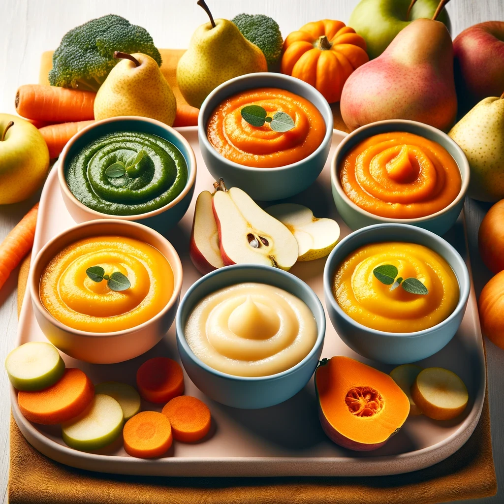 Jemné pyré z jabĺk, hrušiek, mrkvy, batátov alebo tekvice je ideálne na začiatok.
