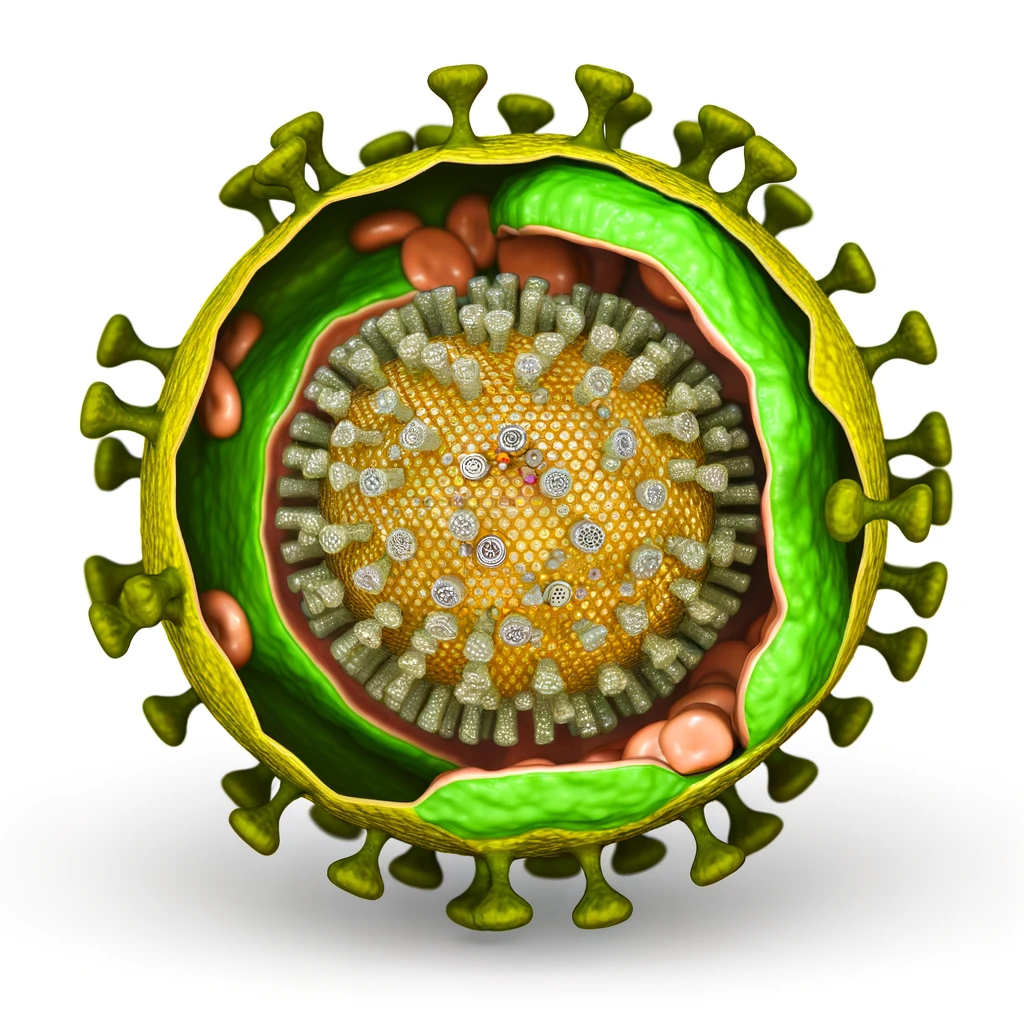 Za vznik pásového oparu je zodpovedný vírus varicella zoster (VZV). 