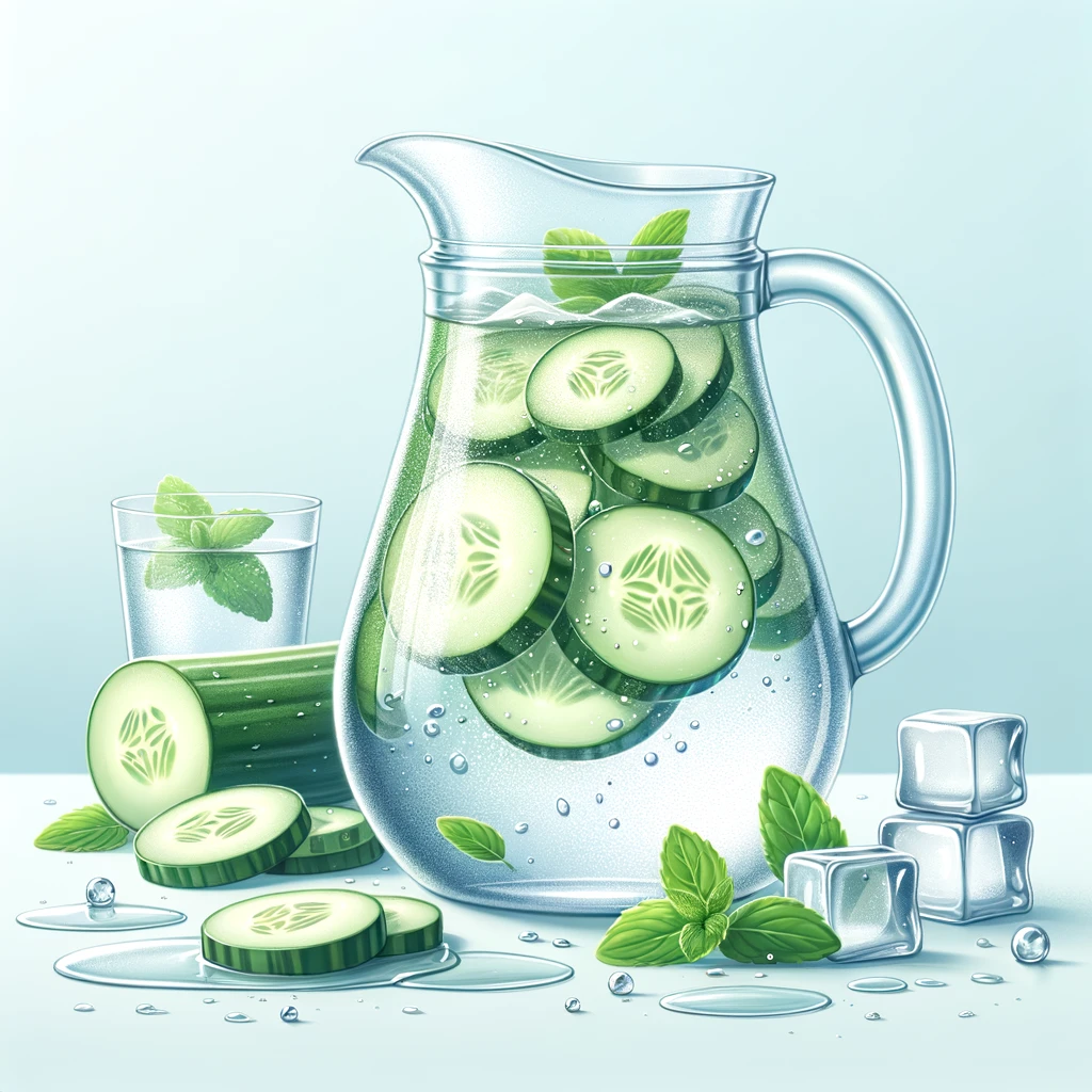 Uhorková voda je osviežujúci nápoj, ktorý jednoducho pripravíte pridaním nakrájaných uhorkov do studenej vody. 