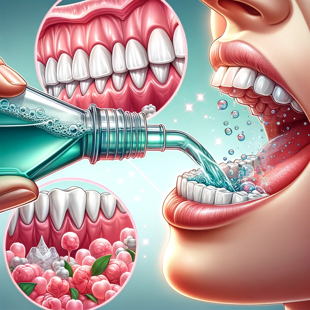 Používanie ústnej vody s antiseptickými alebo protizápalovými vlastnosťami môže pomôcť zmierniť zápal a bolesť ďasien. 