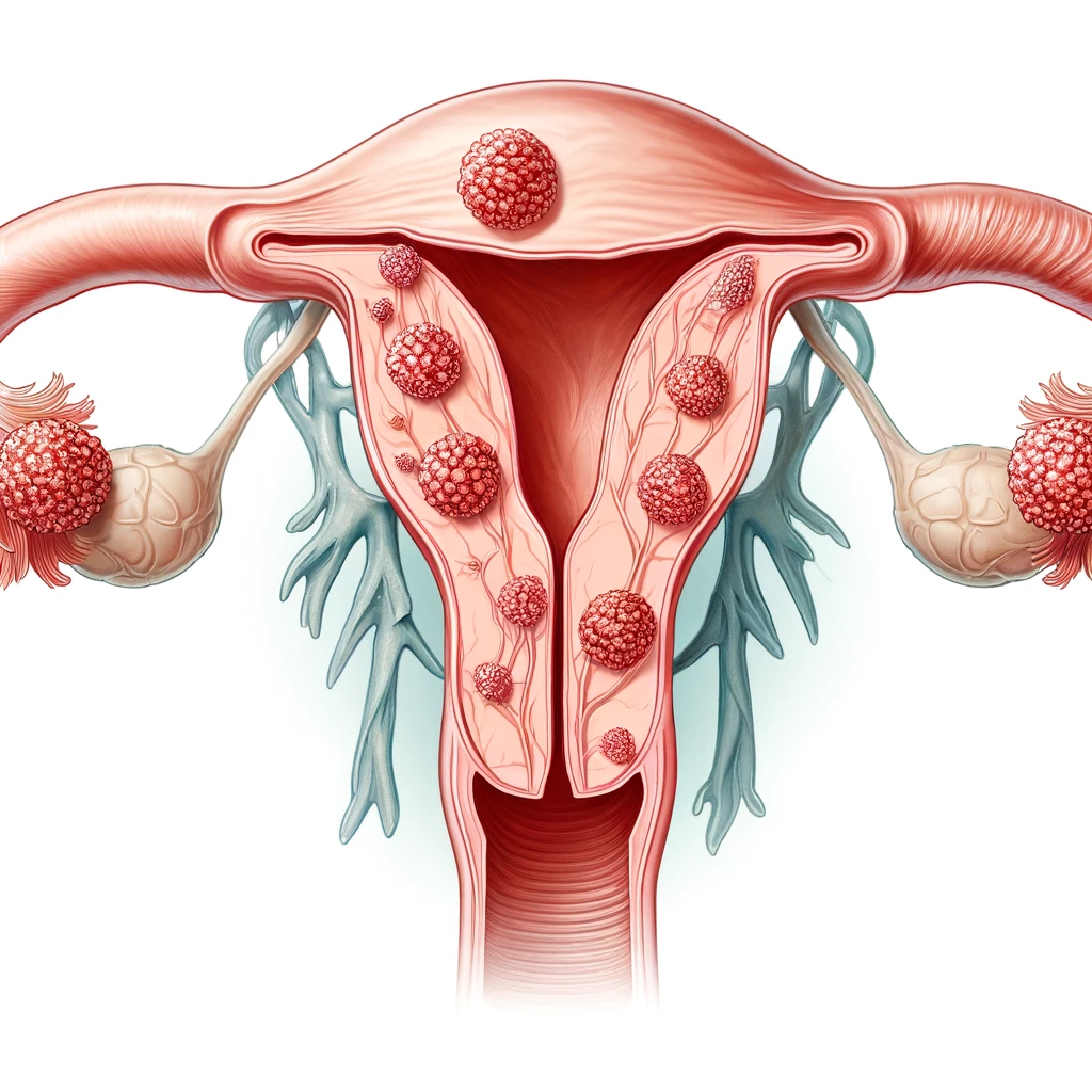 Polypy na maternici sú výrastky, ktoré sa formujú na vnútornej výstelke maternice (endometrium).