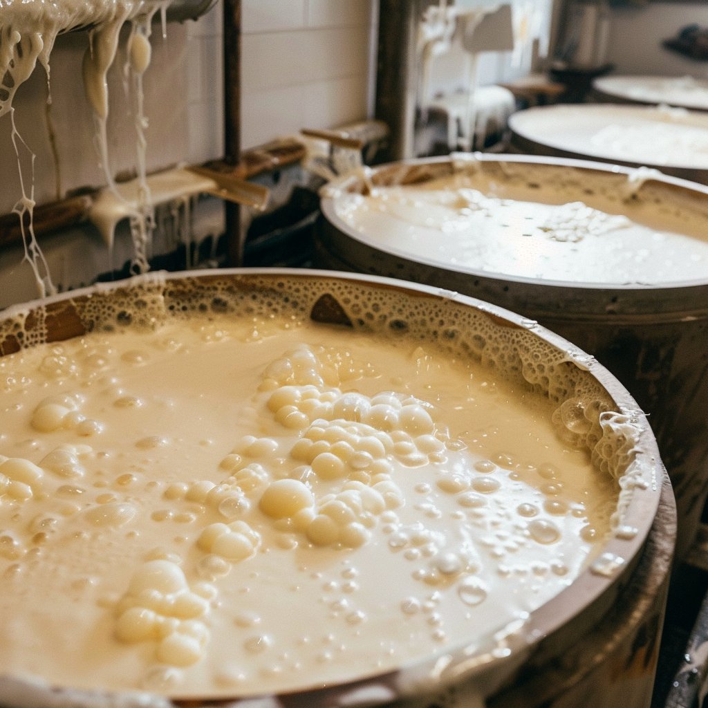 Baktérie mliečneho kvasenia (napr. Lactobacillus, Streptococcus) premieňajú cukry na kyselinu mliečnu.