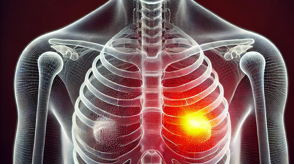 Bolesť pod prsiami v strede